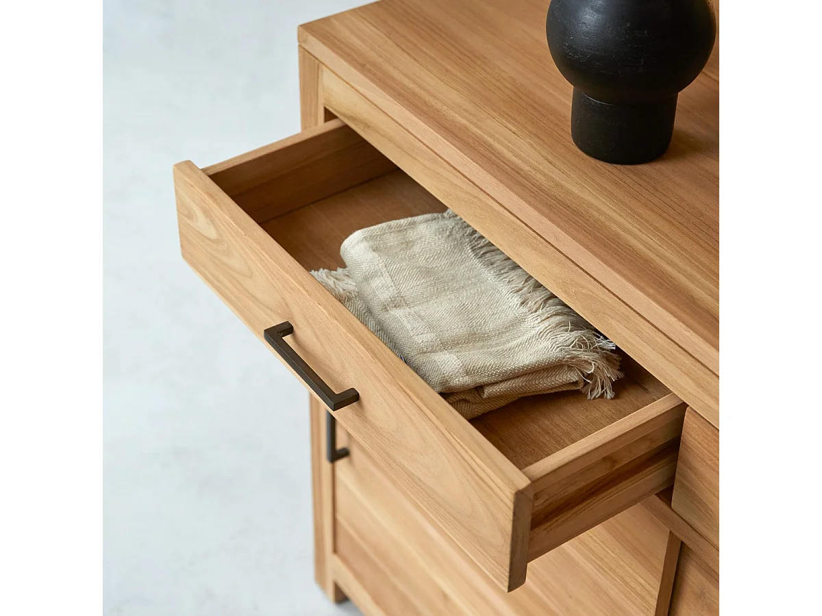 Buffet aus massivem Teakholz 120 cm Maë