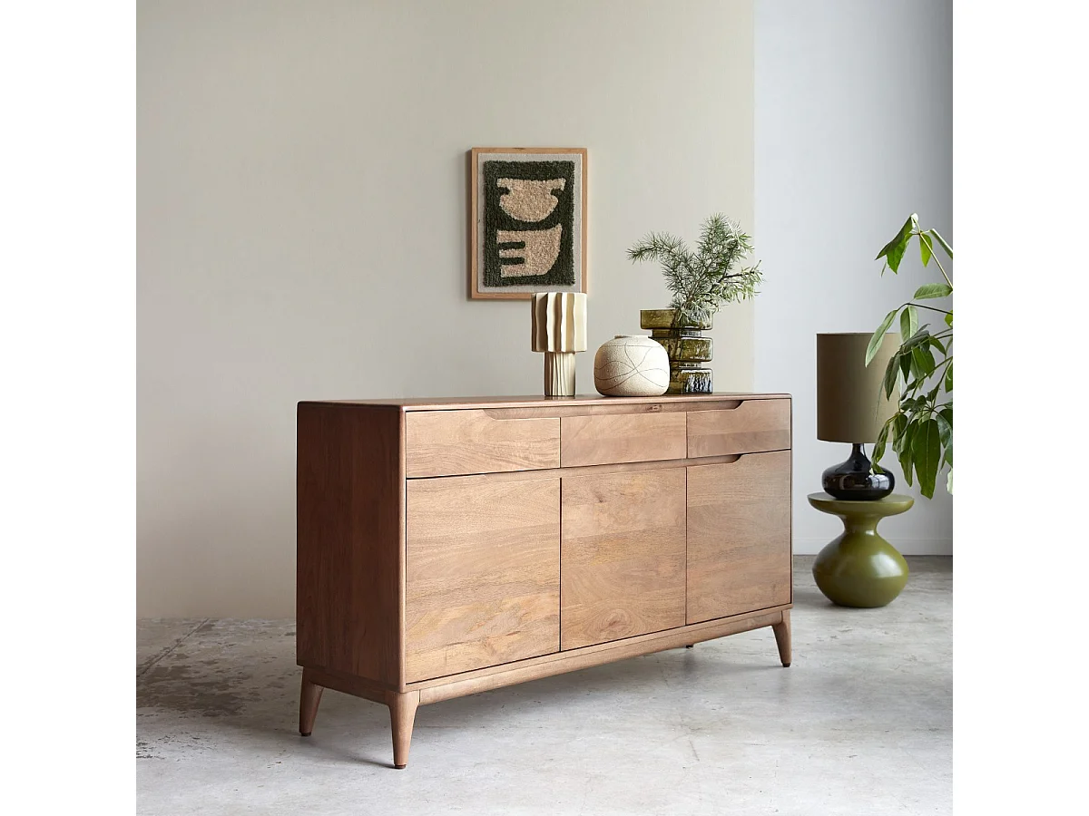Sideboard Gabrielle aus massivem Mangoholz, 150 cm