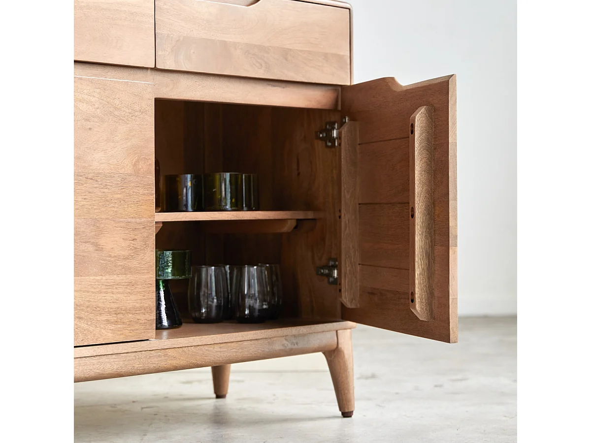 Sideboard Gabrielle aus massivem Mangoholz, 150 cm