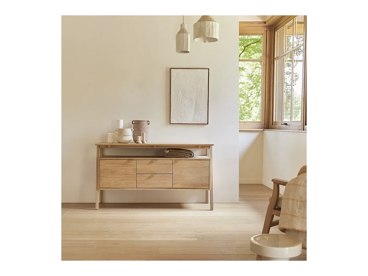 Buffet en bois de chêne massif 140 Pola
