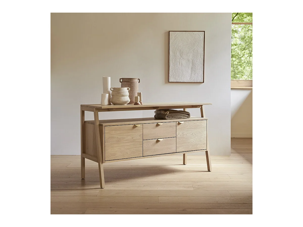 Buffet en bois de chêne massif 140 Pola