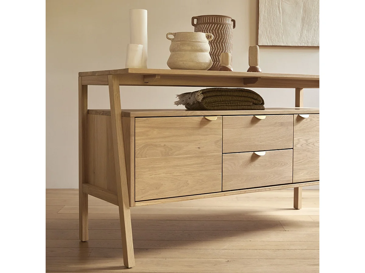 Buffet en bois de chêne massif 140 Pola