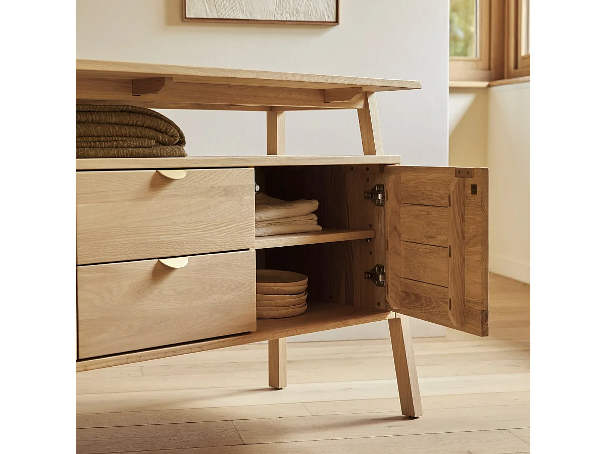 Credenza in legno di quercia massello 140 Pola