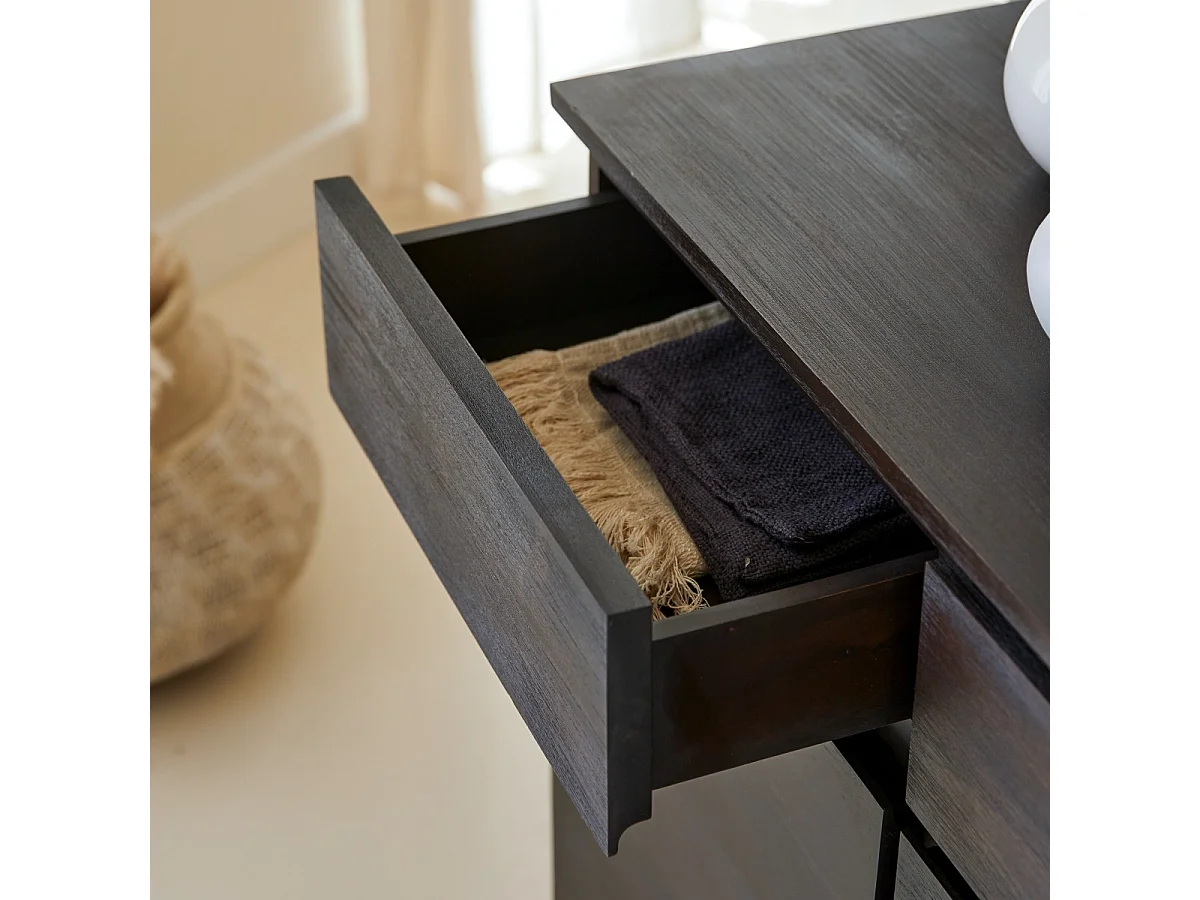 Buffet en bois d'acajou 150 Eva