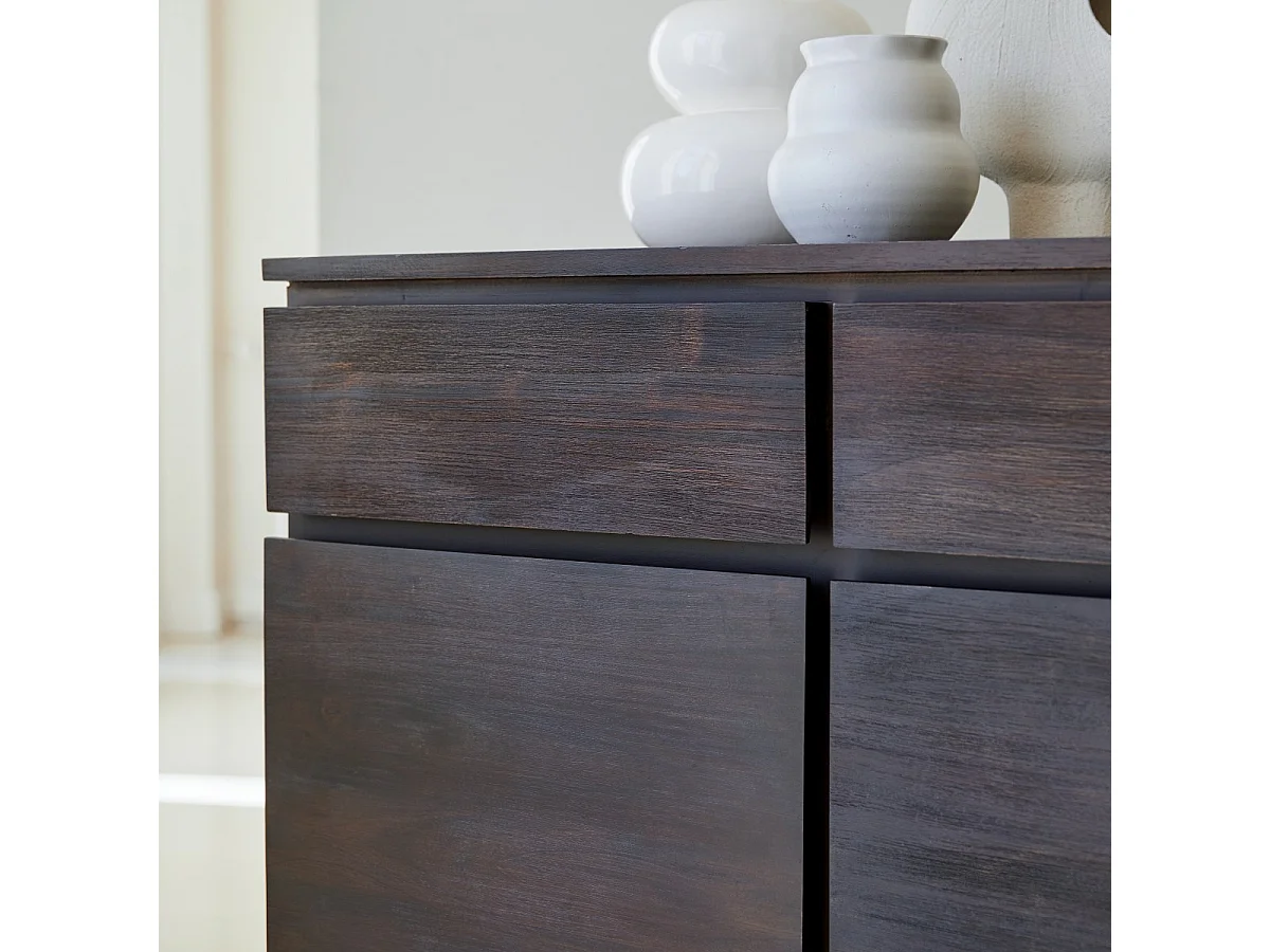 Buffet en bois d'acajou 150 Eva