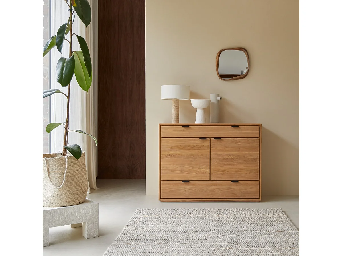 Buffet en bois de teck massif Senson 120 cm