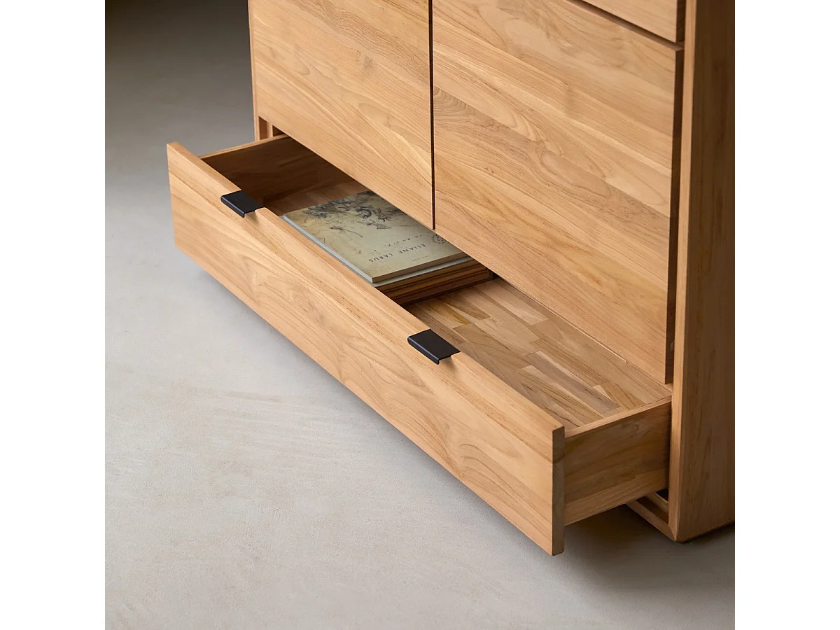 Buffet en bois de teck massif Senson 120 cm