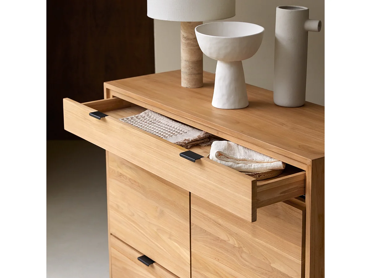 Buffet en bois de teck massif Senson 120 cm