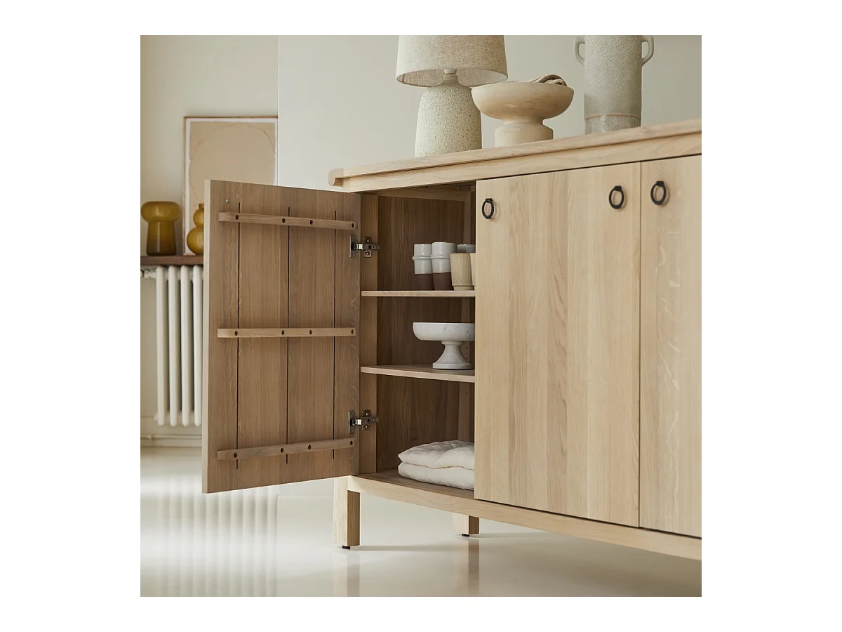 Buffet en bois de chêne 180 Volute