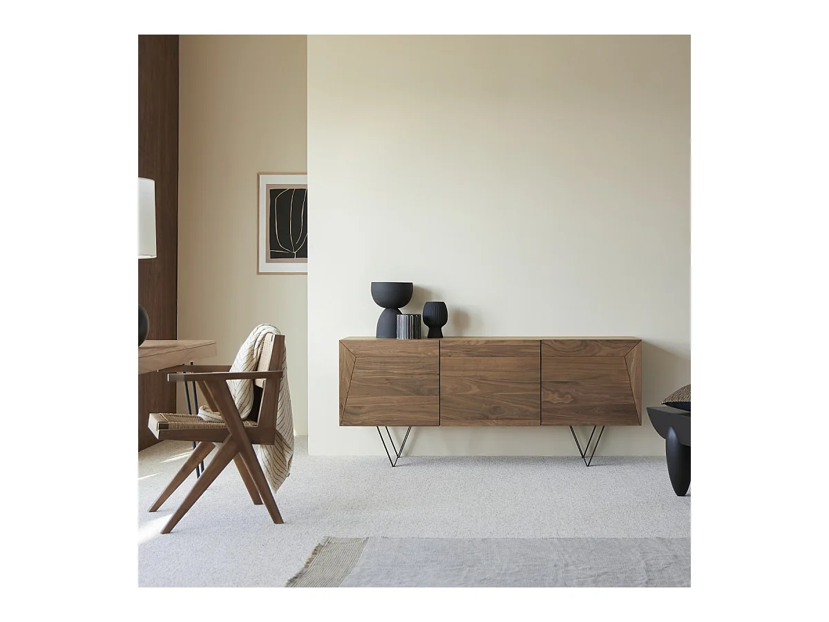 Buffet en bois de noyer 175 Metric