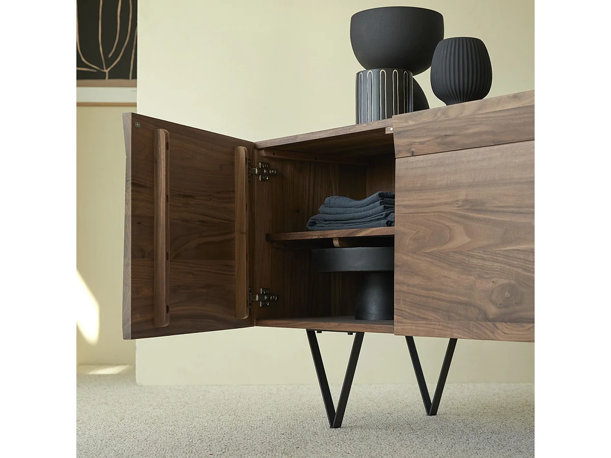 Buffet en bois de noyer 175 Metric