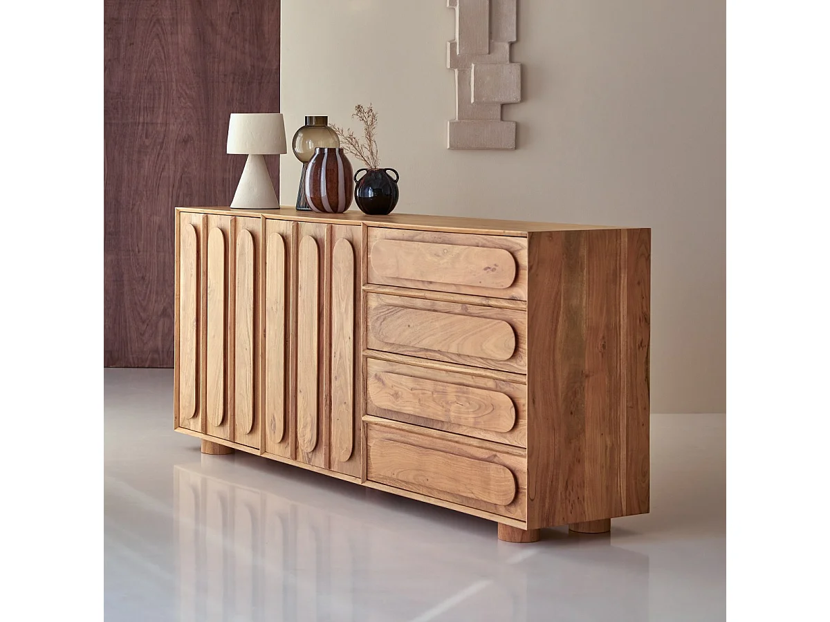 Buffet Olga aus massivem Akazienholz 200 cm