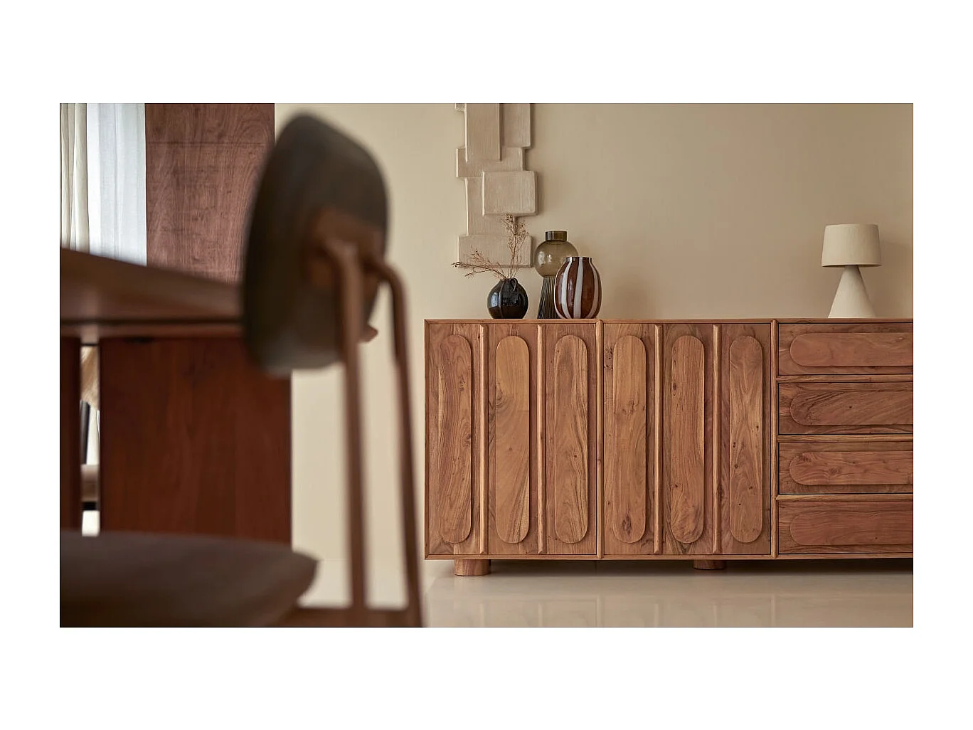 Buffet Olga aus massivem Akazienholz 200 cm