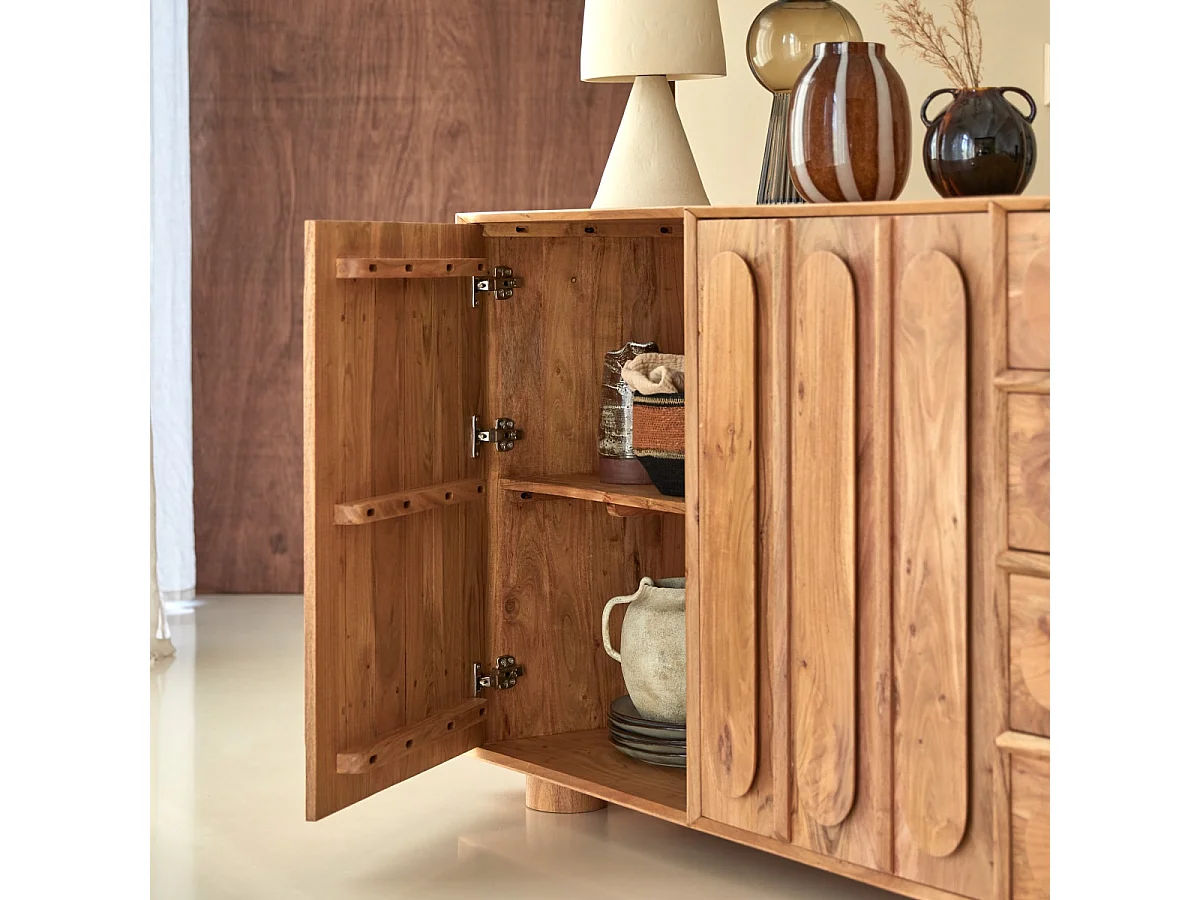 Buffet Olga aus massivem Akazienholz 200 cm