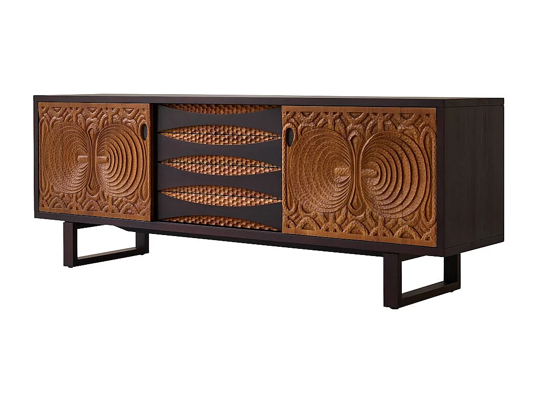 Buffet en bois d'acajou massif 205 Frida