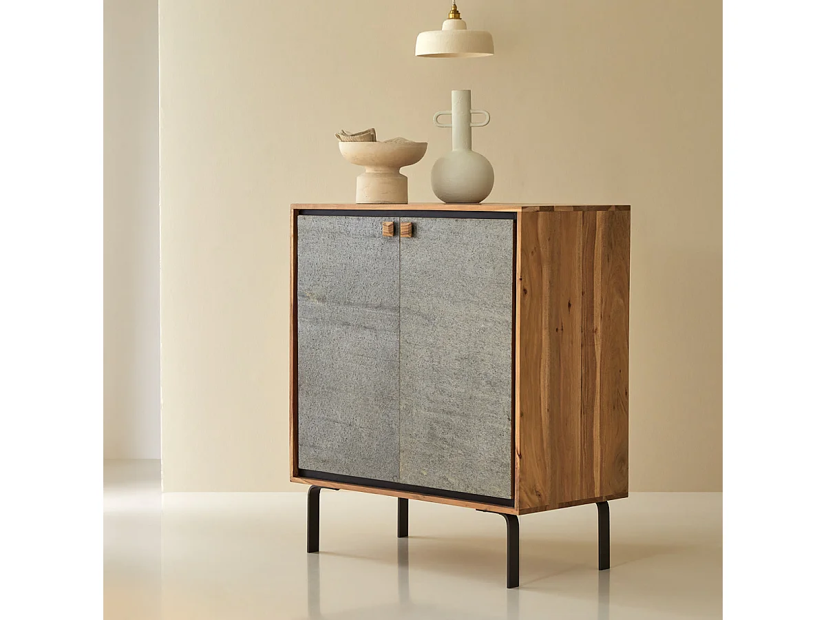 Bahut bar en bois d'acacia 100 Temis