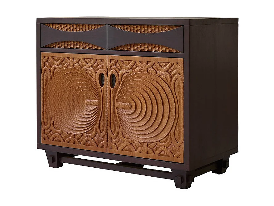 Sideboard Frida aus massivem Mahagoniholz 93 cm