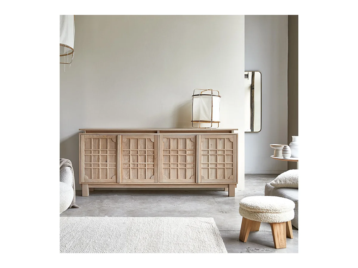 Buffet en bois de chêne 220 Bodi