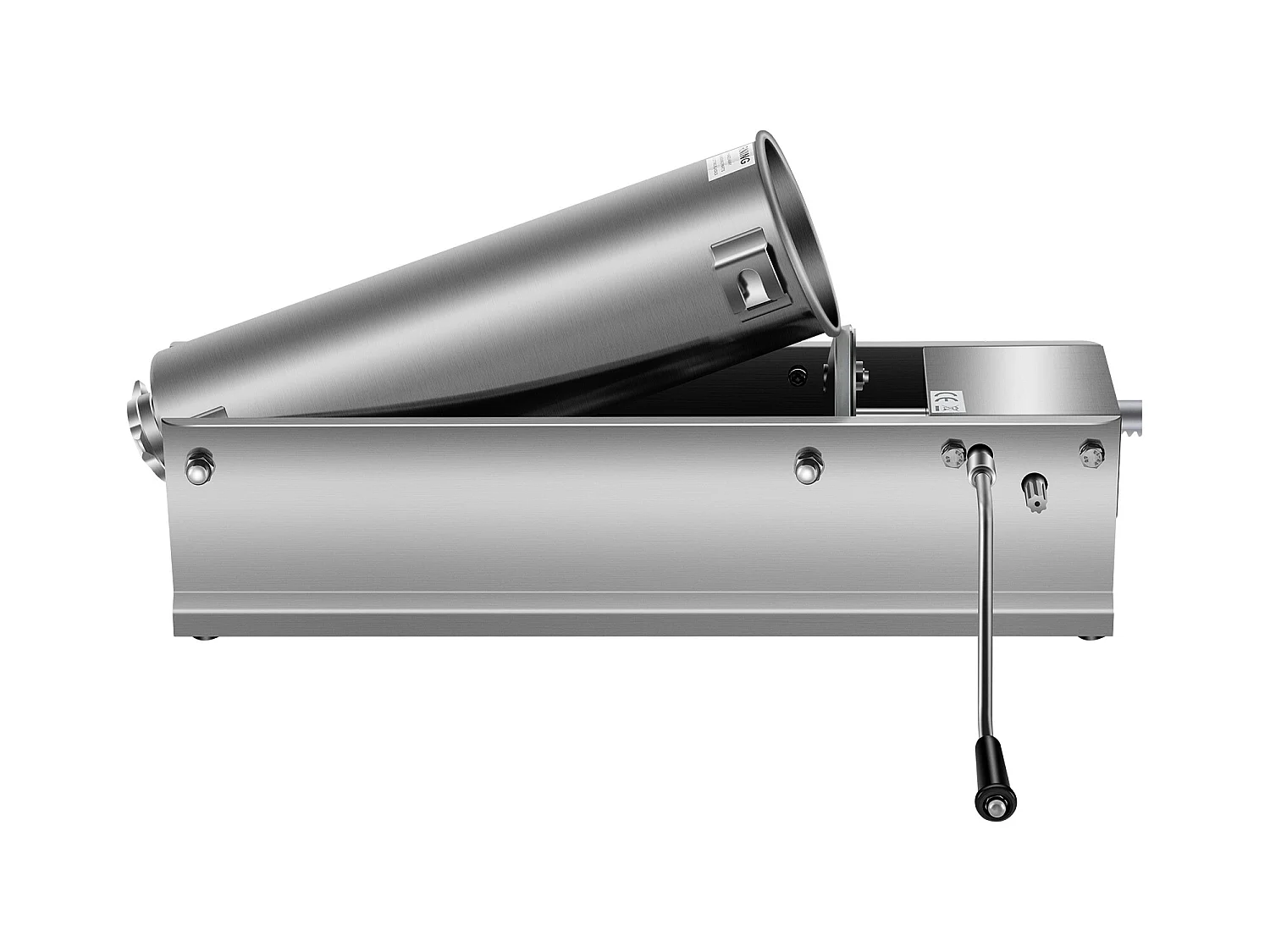 Poussoir à Saucisses Manuel SucceBuy, 7 L, Comprend 5 Tubes, Machine à Saucisses Horizontale, Acier Inoxydable 304 de Qualité Alimentaire