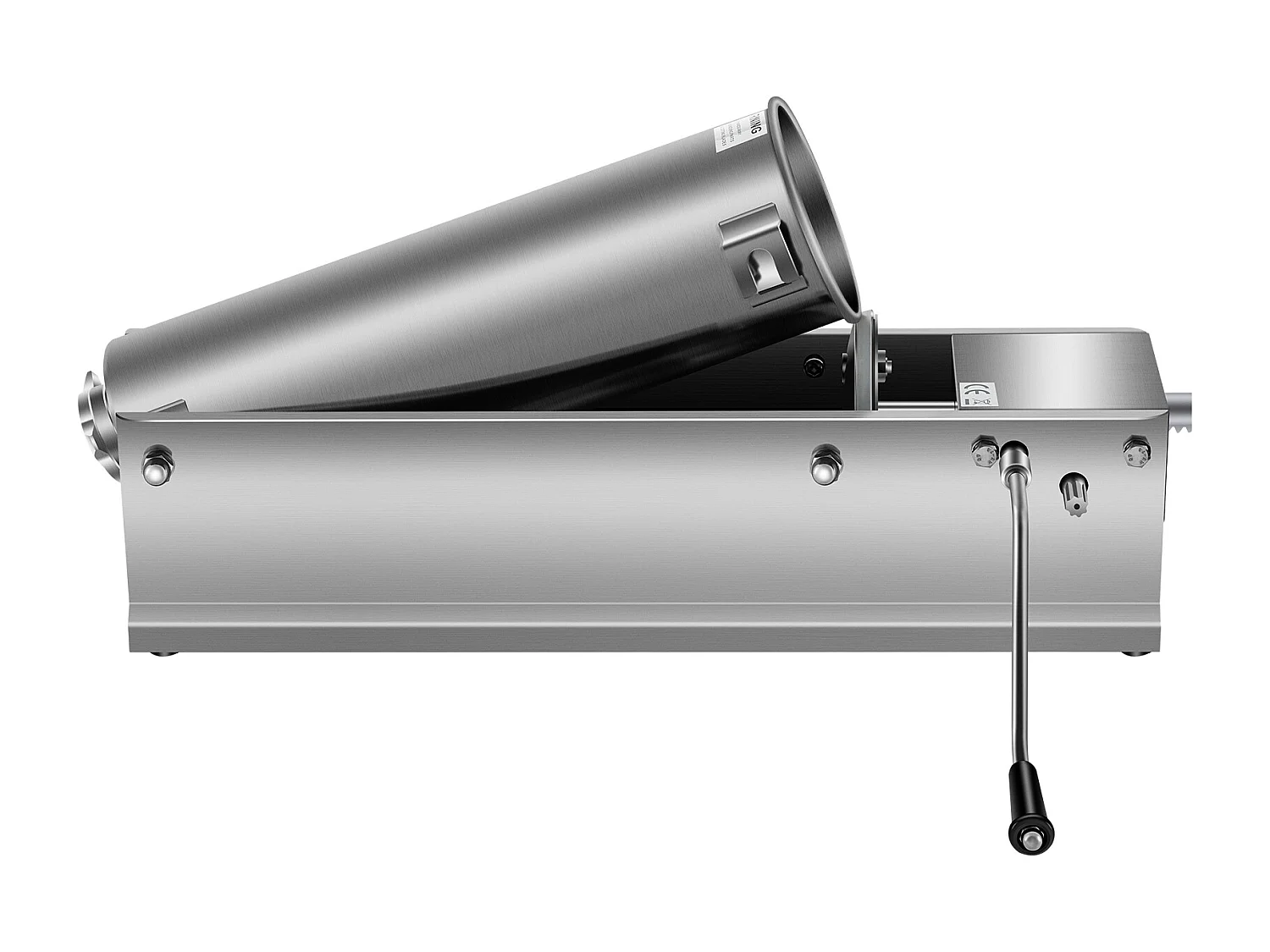 Poussoir à Saucisses Manuel SucceBuy, 7 L, Comprend 5 Tubes, Machine à Saucisses Horizontale, Acier Inoxydable 304 de Qualité Alimentaire