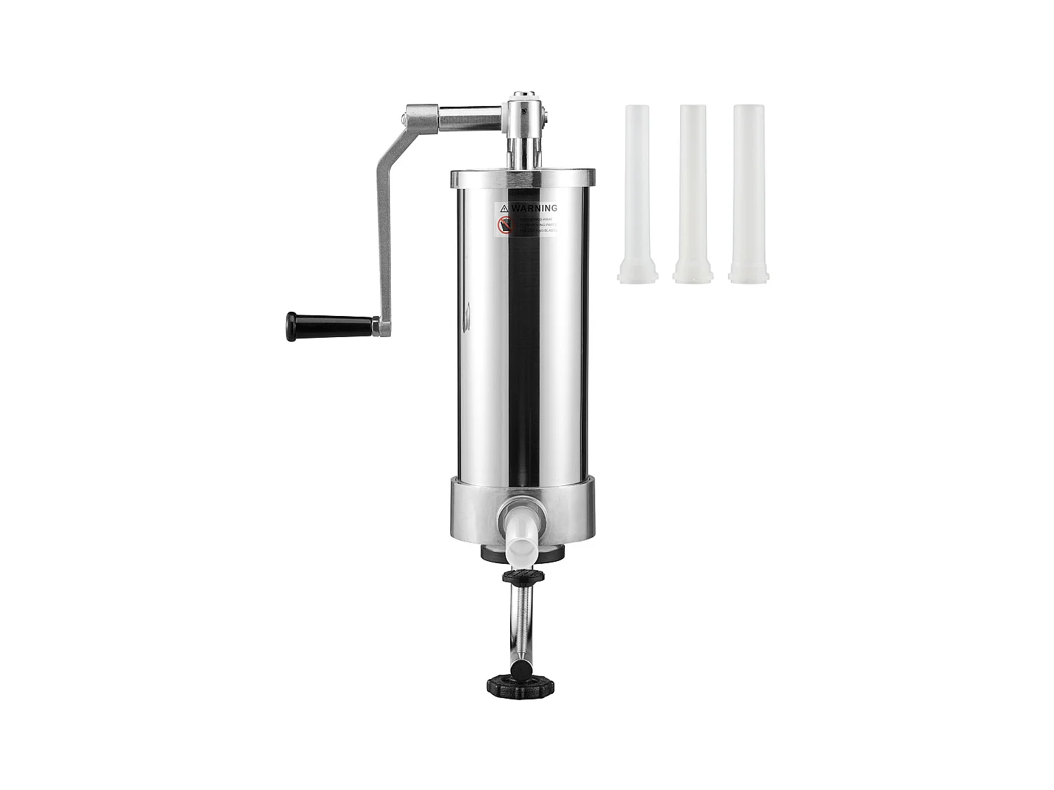 Spingisalsicce Manuale SucceBuy, 3 L, 3 Tubi di Riempimento, Macchina per Salsicce Domestica in Acciaio Inossidabile