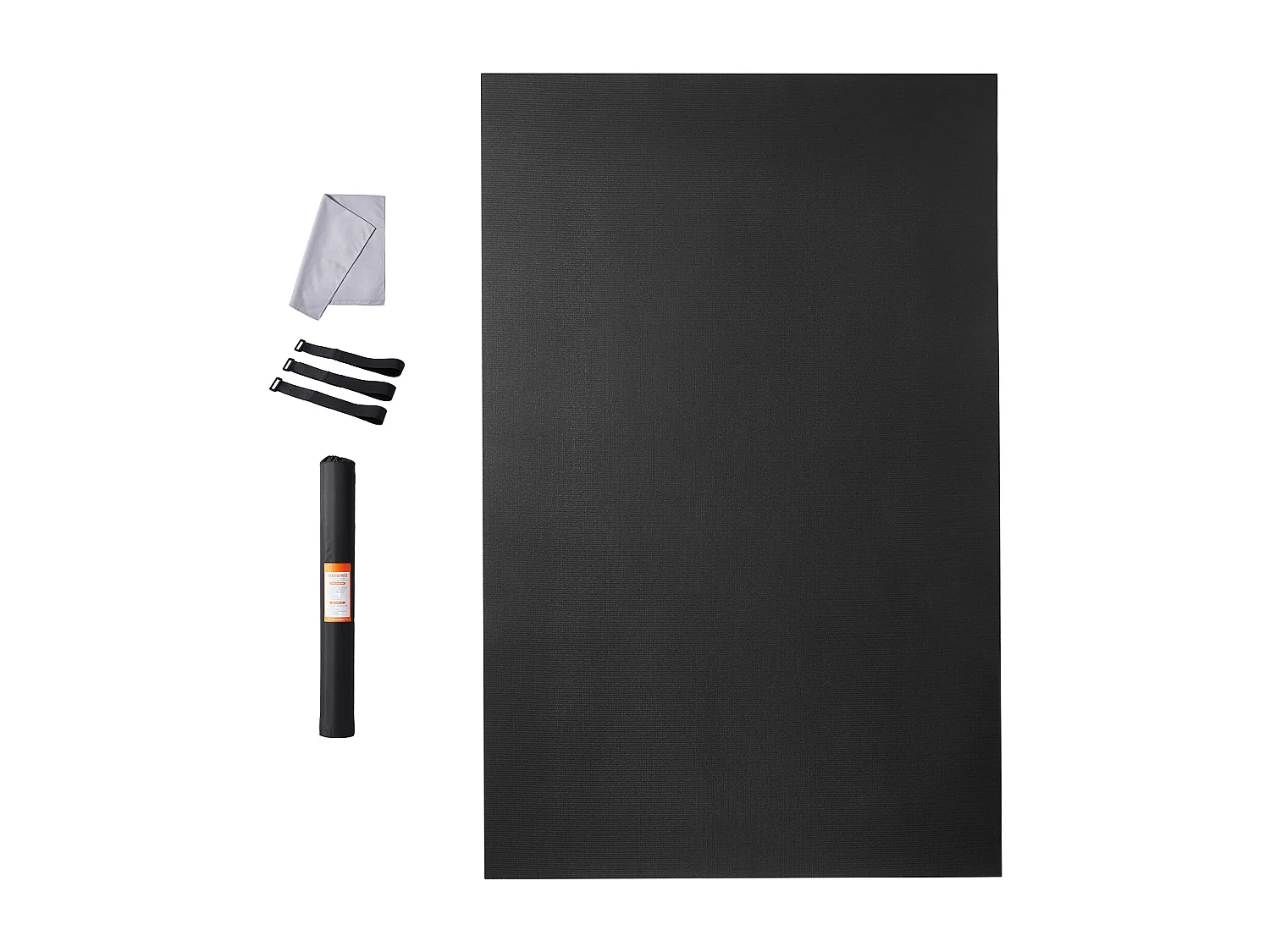 Tapis de yoga SucceBuy, 23 x15 cm, Antidérapant, Exercice, Yoga, Fitness, Gym, 0V, PVC, Bleu Marine