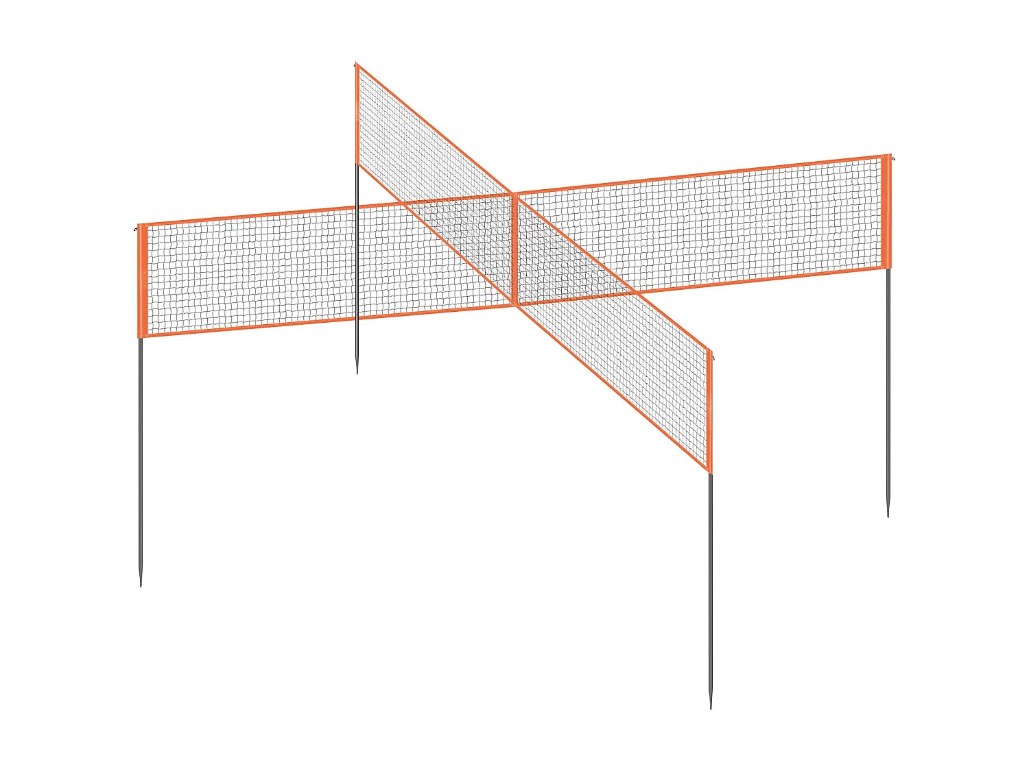 Filet de Badminton, SucceBuy Ensemble de Filet de Volley-ball Réglable à 4 Positions avec Ballon et Sac