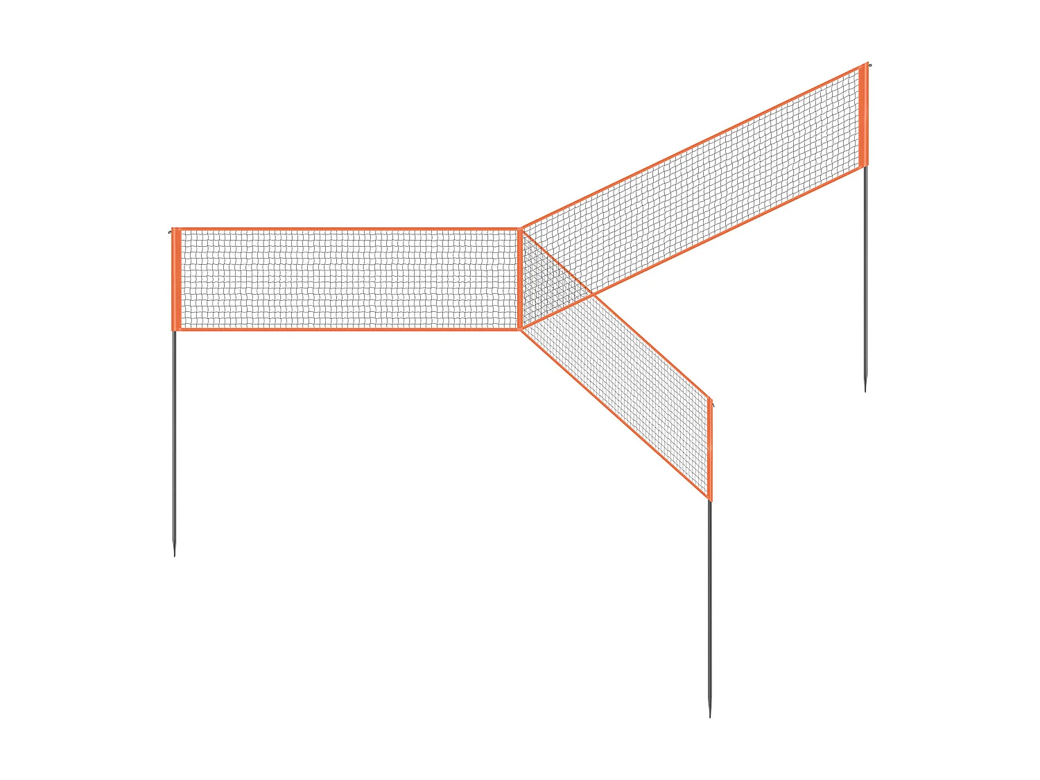 Filet de Badminton, SucceBuy Ensemble de Filet de Volley-ball Réglable à 4 Positions avec Ballon et Sac