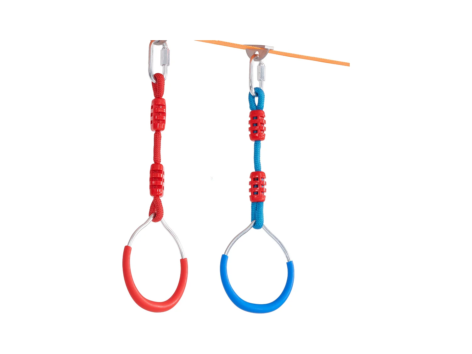 Parcours d’Obstacles  Ninja Warrior SucceBuy, 5 x142 cm pour Enfants, 12 Obstacles, Slackline Extérieur