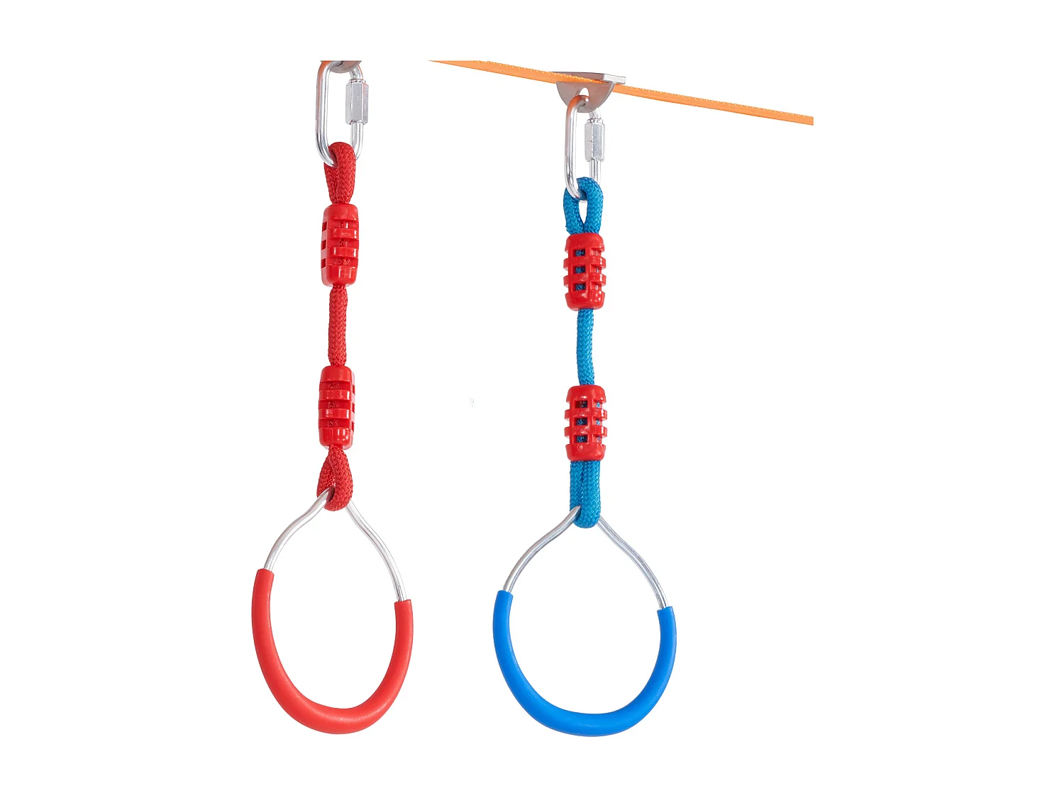 Recorrido de Obstáculos Ninja Warrior SucceBuy, 5 x142 cm para Niños, 12 Obstáculos, Slackline Exterior