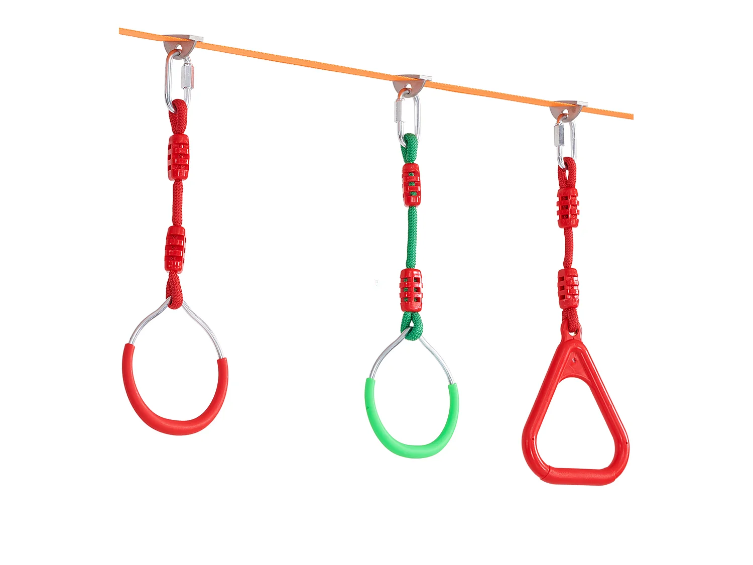 Parcours d’Obstacles  Ninja Warrior SucceBuy, 5 x 127 cm pour Enfants, 12 Obstacles, Slackline Extérieur