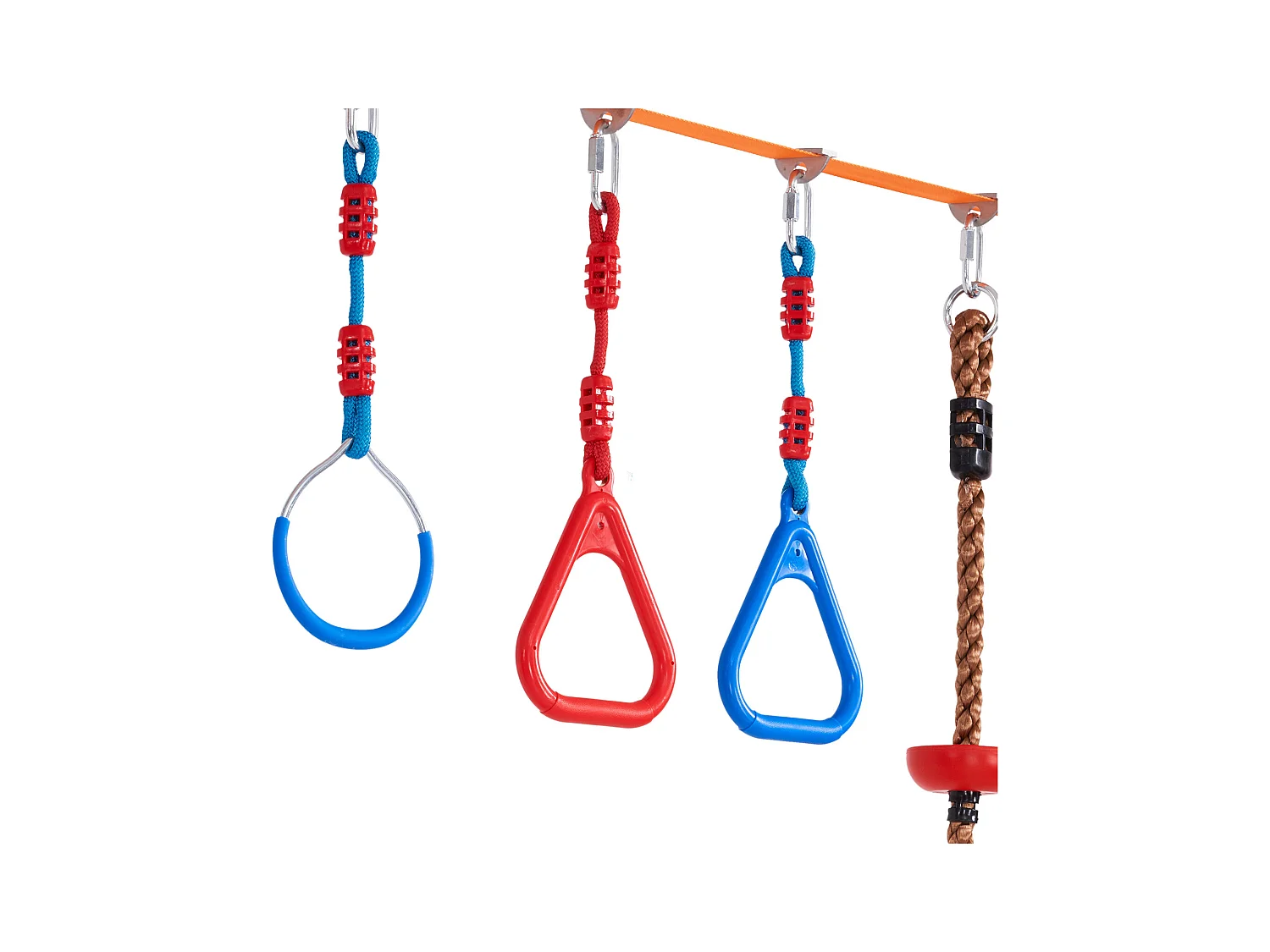 Trasa Przełęzienia Ninja Warrior SucceBuy, 5 x152 cm cm dla Dzieci, 14 Przełomu, Slackline Na Zewnątrz