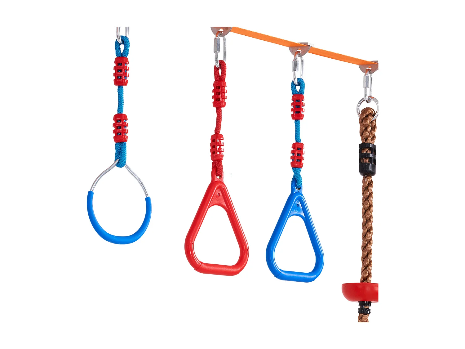 Trasa Przełęzienia Ninja Warrior SucceBuy, 5 x152 cm cm dla Dzieci, 14 Przełomu, Slackline Na Zewnątrz