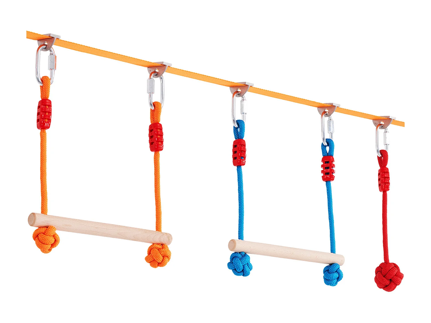 Trasa Przełęzienia Ninja Warrior SucceBuy, 5 x152 cm cm dla Dzieci, 14 Przełomu, Slackline Na Zewnątrz