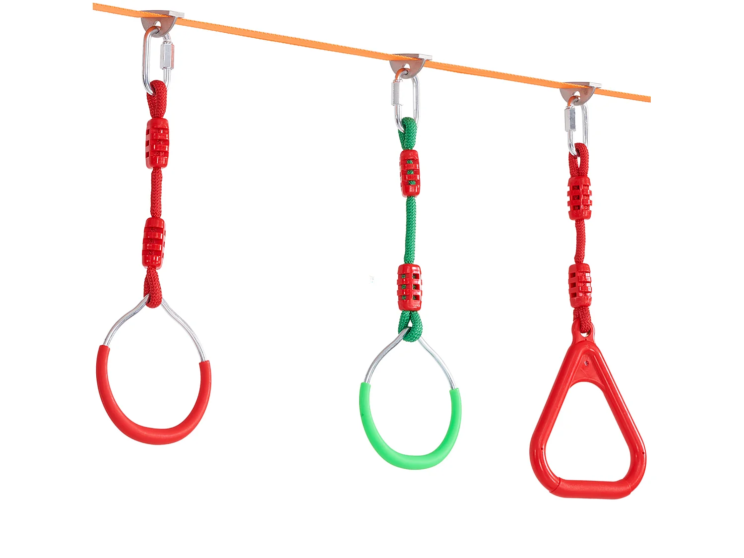 Parcours d’Obstacles  Ninja Warrior SucceBuy, 5 x165 cm pour Enfants, 12 Obstacles, Slackline Extérieur