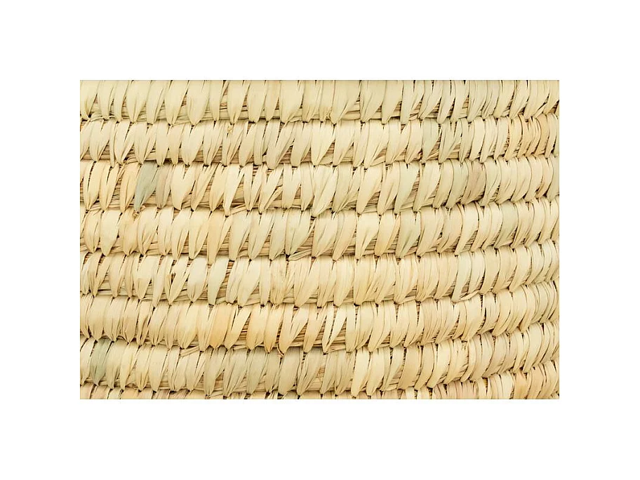 Ensemble panier à linge en jonc naturel avec couvercle et corbeilles assorties