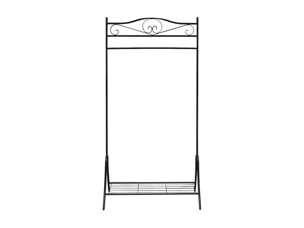 Kleiderständer Schwarz Stahl