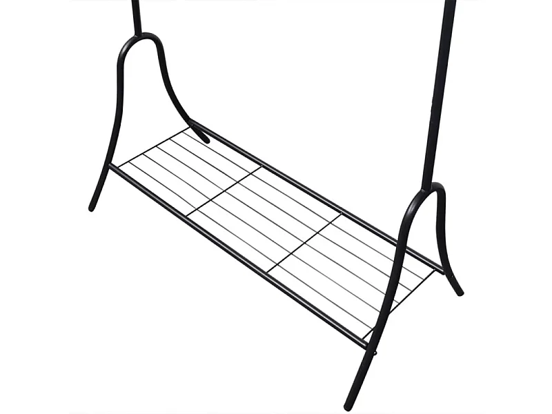 Kleiderständer Schwarz Stahl