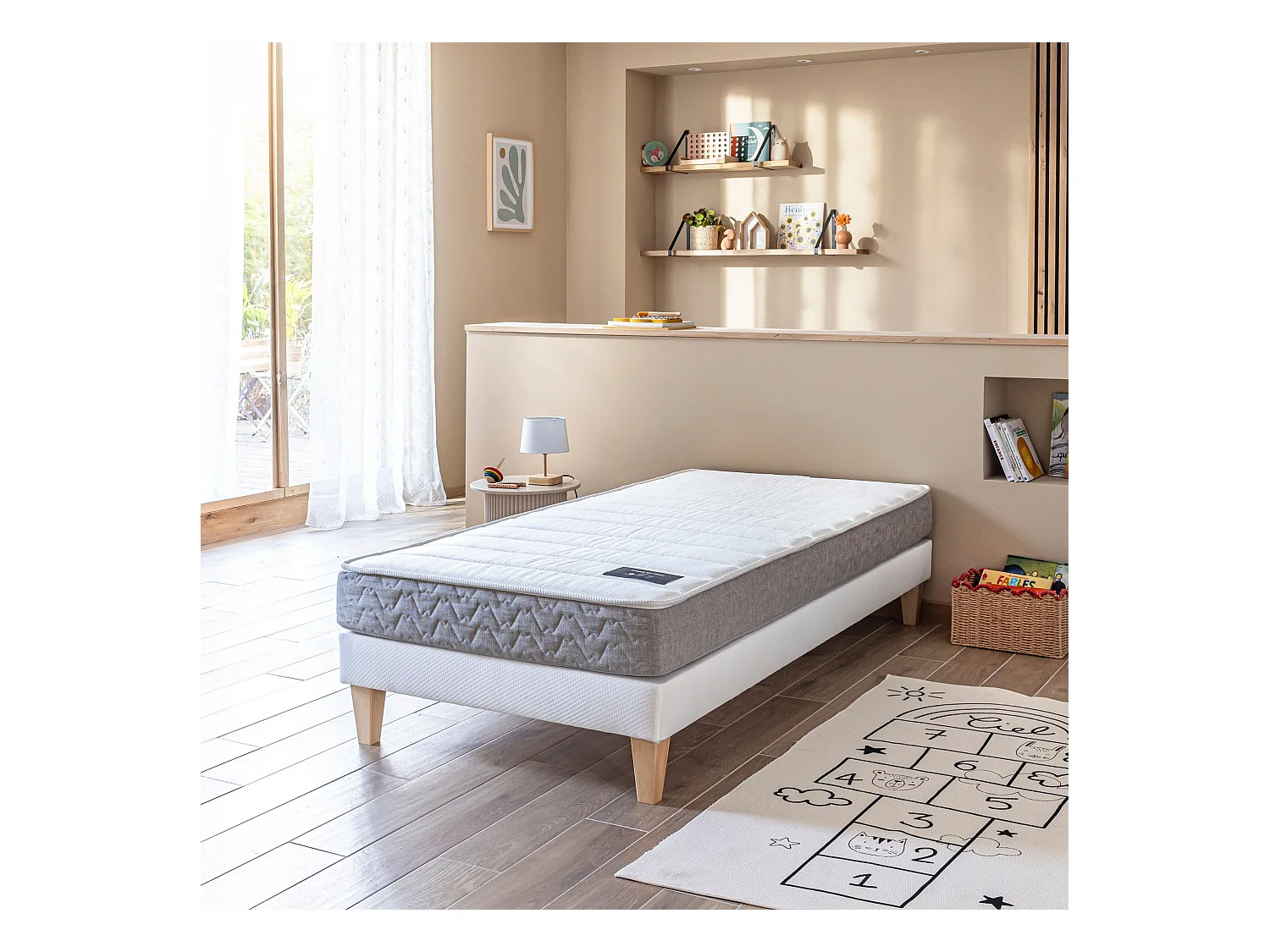 Matelas ressorts ensachés 18 cm - Poésie - 70x190