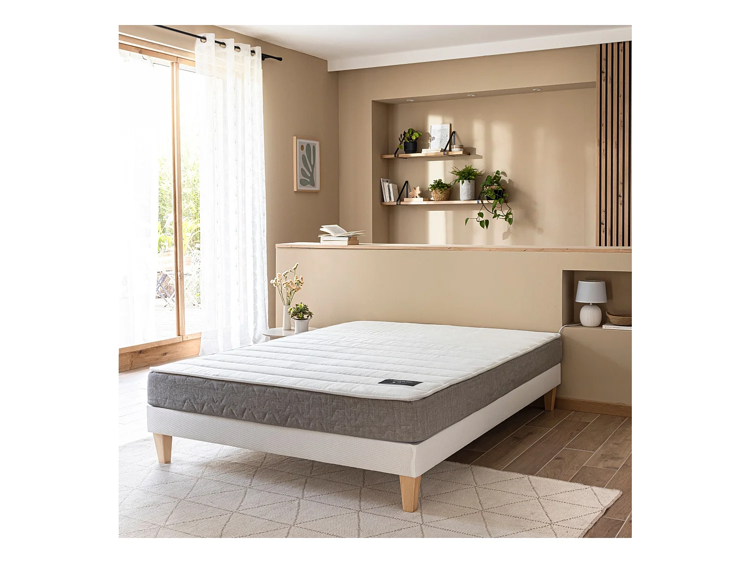Matelas ressorts ensachés 18 cm - Poésie - 140x200