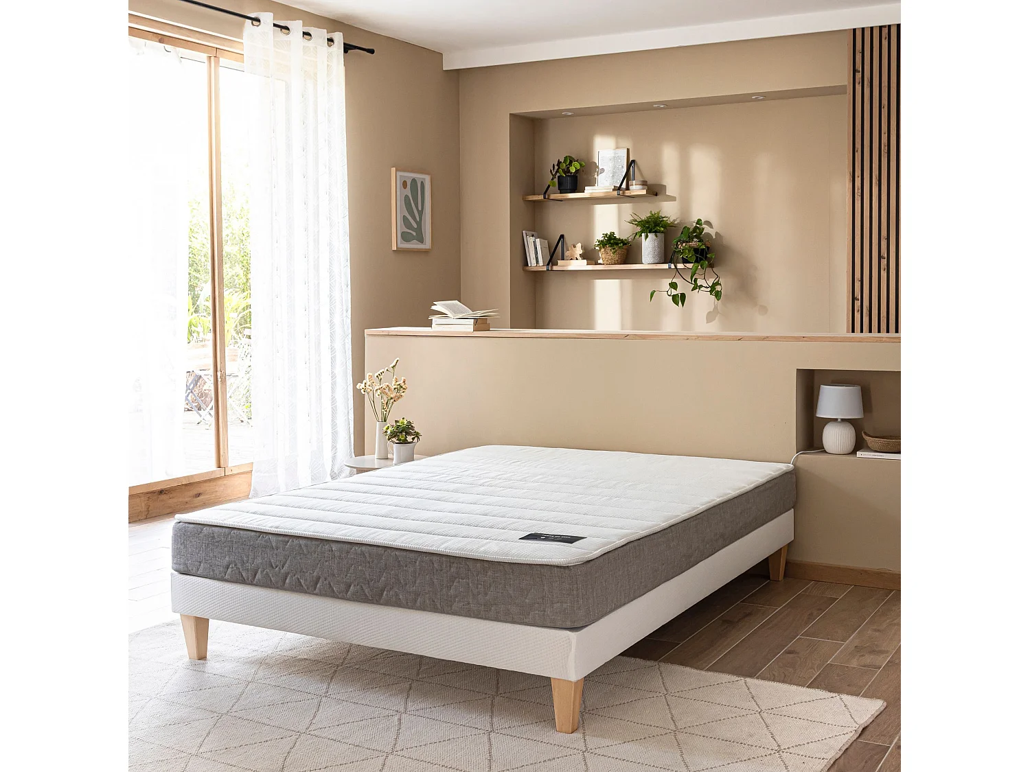 Matelas ressorts ensachés 18 cm - Poésie - 140x190