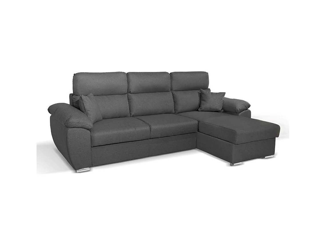 Divano con penisola contenitore grigio ComoII Twist20