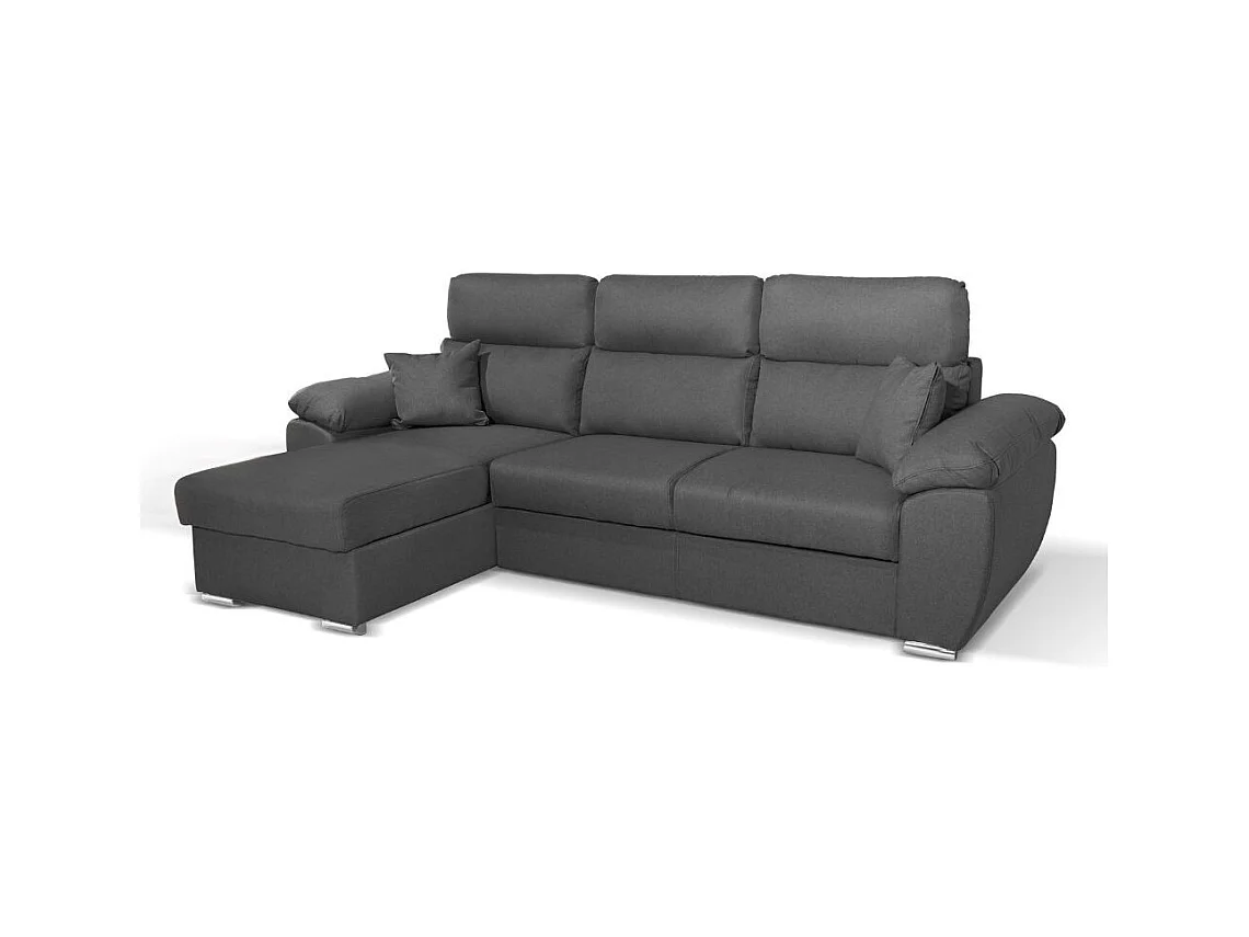 Divano con penisola contenitore grigio ComoII Twist20