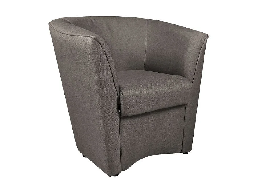 Poltrona a pozzetto tessuto caffè Tago enzo10