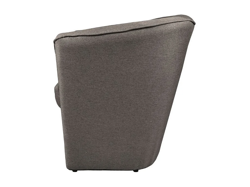 Poltrona a pozzetto tessuto caffè Tago enzo10