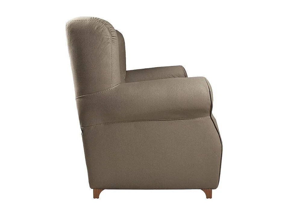 Poltrona Ebro eco nabuk colore tortora