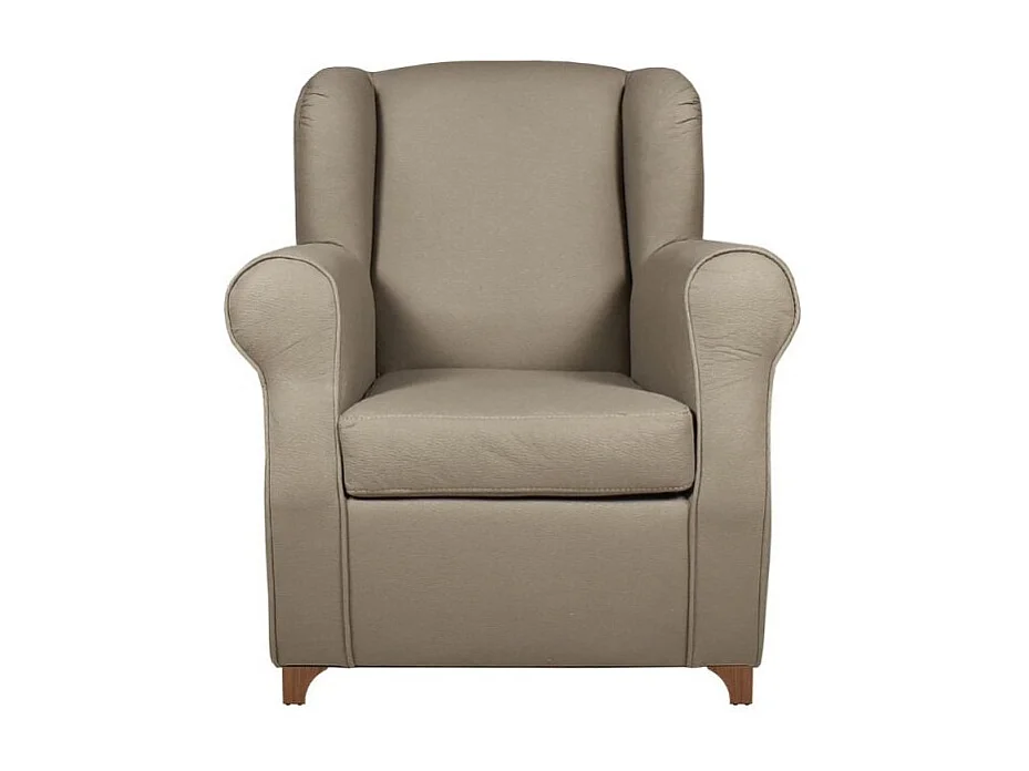 Poltrona Ebro eco nabuk colore tortora