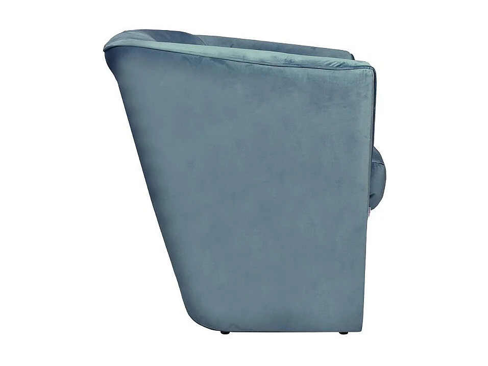 Poltrona a pozzetto vellutino ottanio Tago riviera18