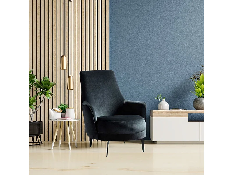 Poltrona moderna Senator colore grigio scuro