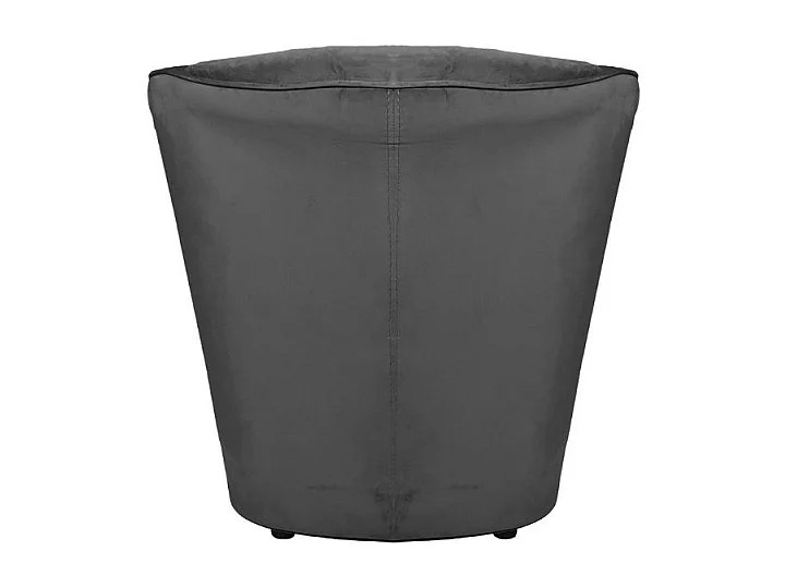 Poltrona a pozzetto vellutino grigio scuro Tago riviera21